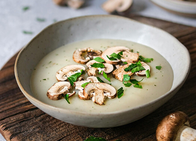 Sämige Pilzsuppe