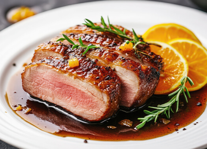 Zarte Entenbrust à l’Orange