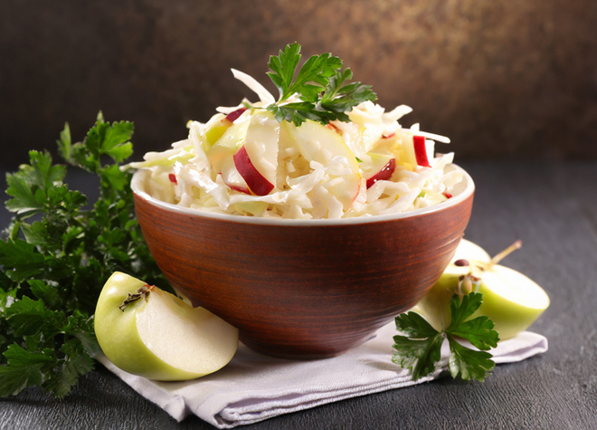 Rot-weisser Powerkrautsalat