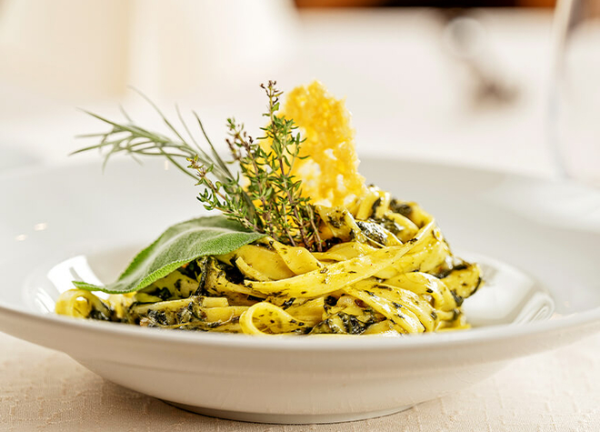Fettuccine mit Rahmspinat