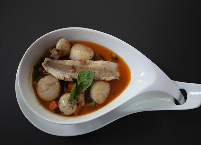 Fischcurry mit Süsskartoffeln á la Beat Caduff & Felix Gutzwiller