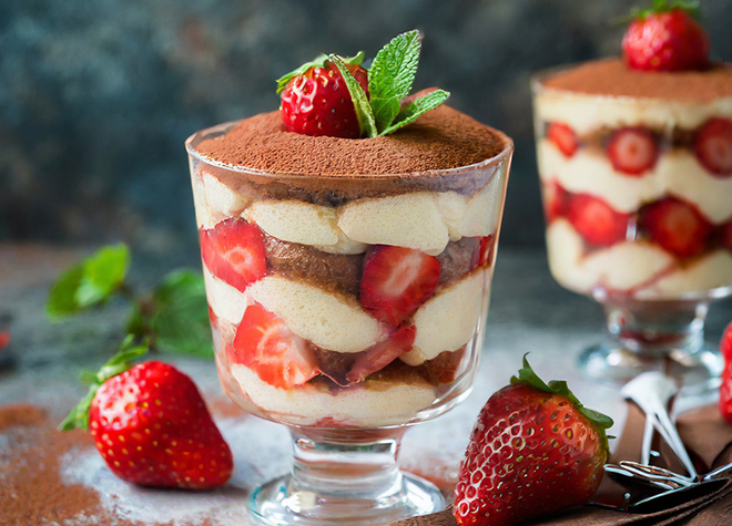 Erdbeer-Tiramisu