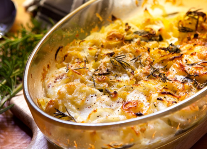 Kartoffel-Fisch-Gratin