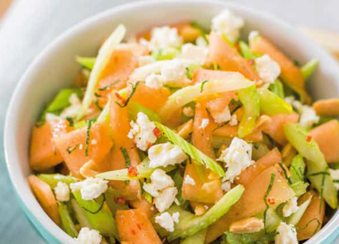 Melonen-Sellerie-Salat