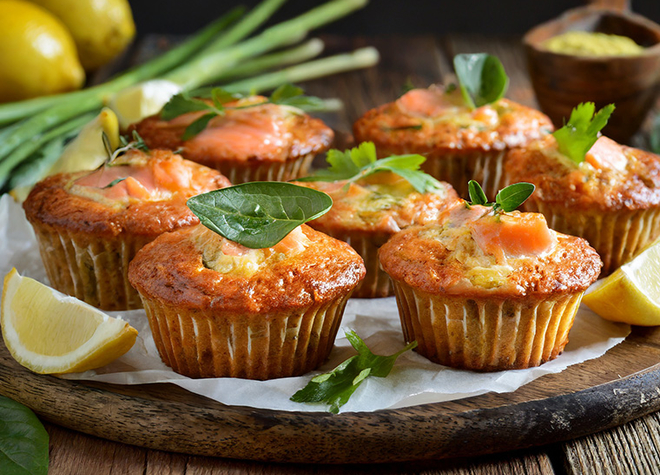 Lachs-Ingwer-Muffins