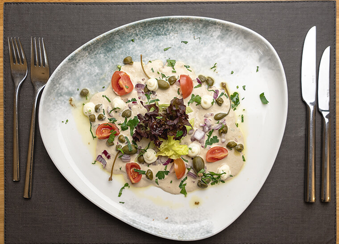 Vitello tonnato mit Trüffelmayonnaise