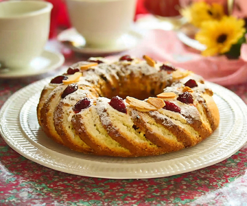 Mandel-Cranberries Kranz