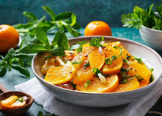 Marinierter Orangensalat