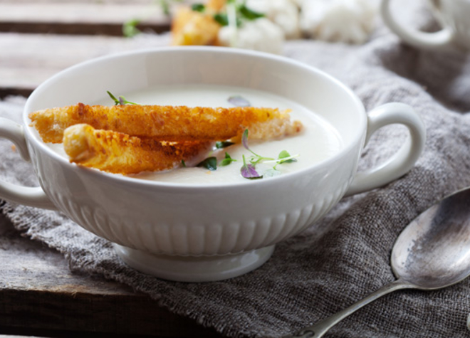 Parmesanschaumsuppe