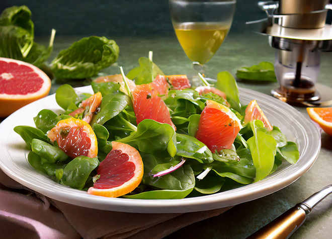 Nüsslisalat mit Grapefruitdressing