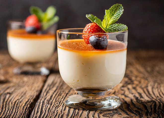 Panna Cotta im Glas