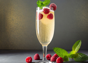 Lillet Vive mit Himbeeren