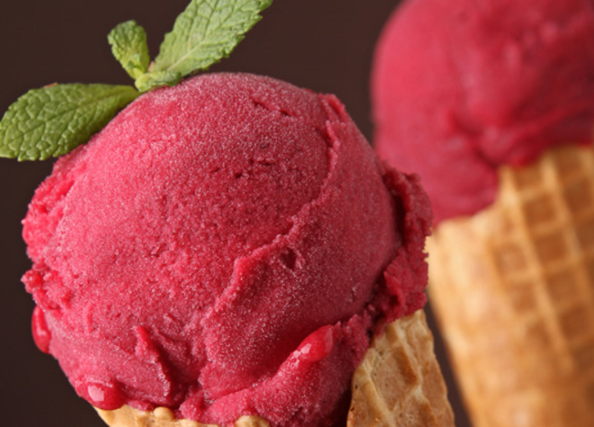 Himbeersorbet