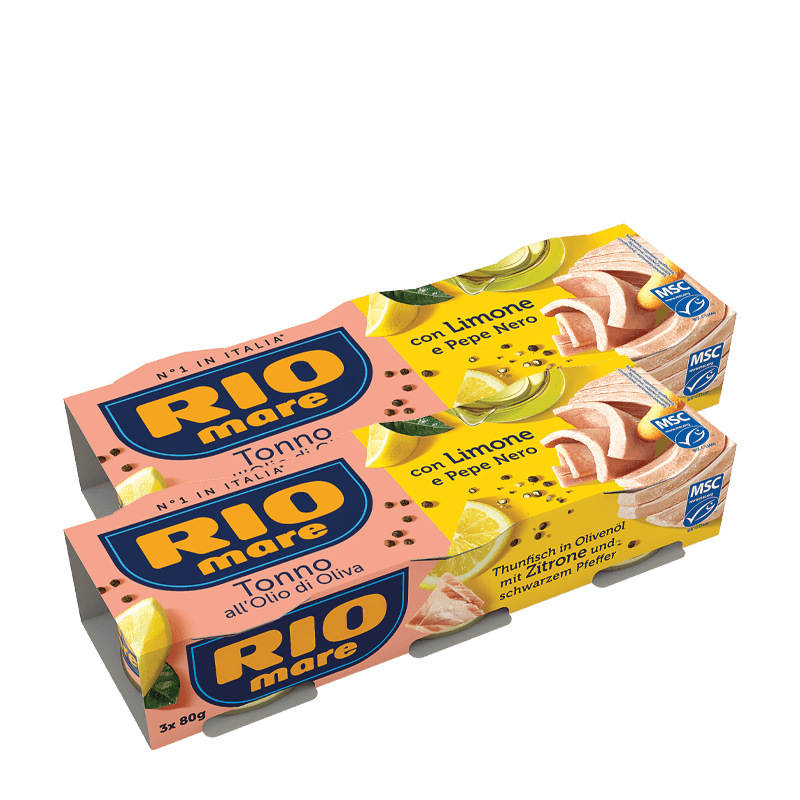 Rio Mare Tonno in Olivenöl mit Zitrone und Pfeffer